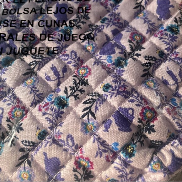 Vera Bradley Beauty & the Beast Purple Quilted Crossbody Bag NWT - Picture 7 of 7